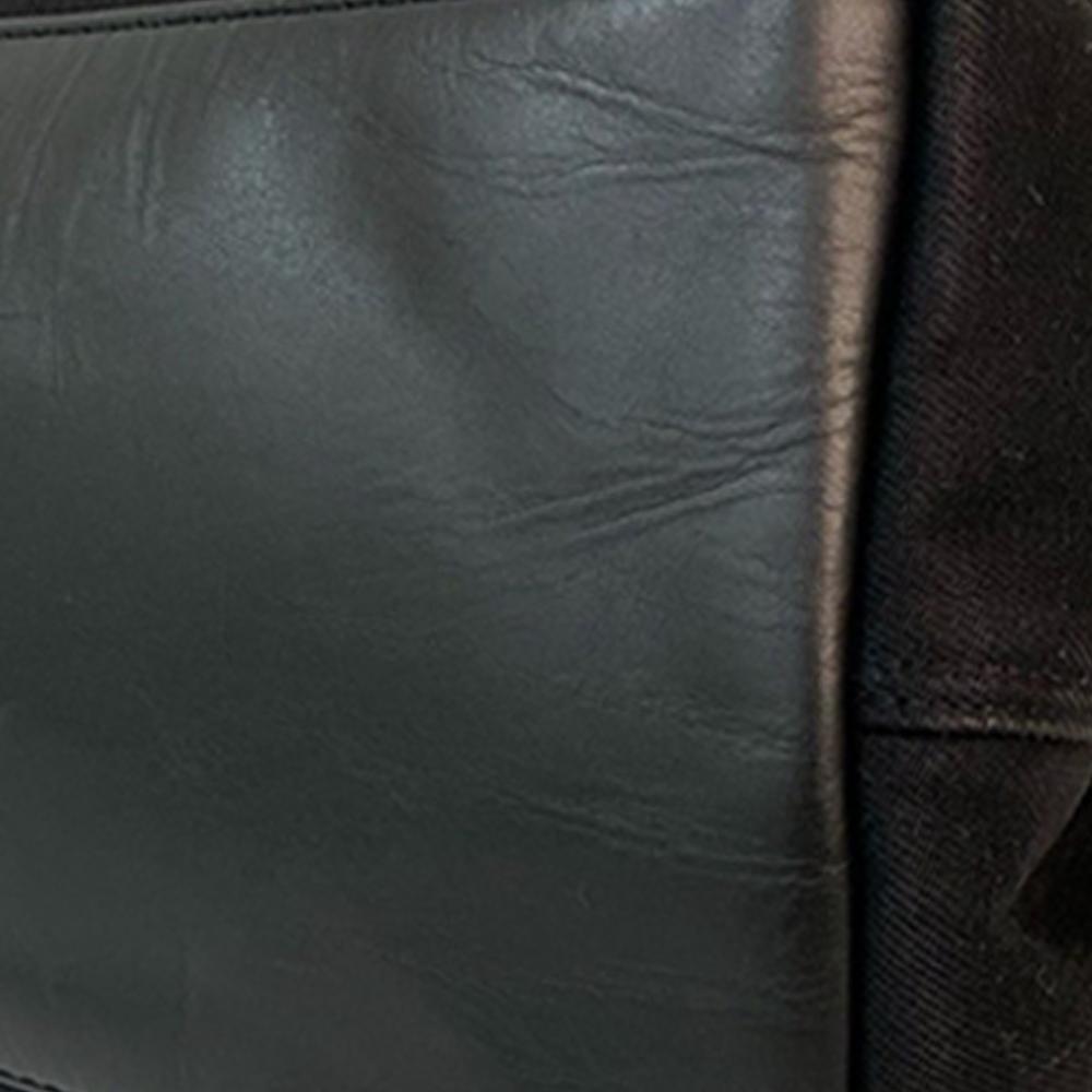 Balenciaga B Balenciaga Black Canvas Fabric Navy Cabas Tote S Italy