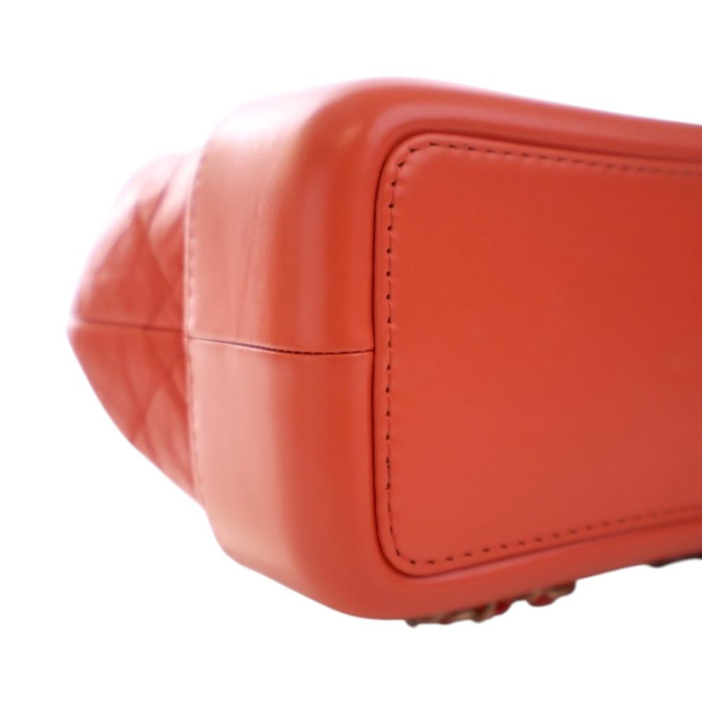 Chanel AB Chanel Red Calf Leather Small Aged skin Gabrielle Backpack Italy