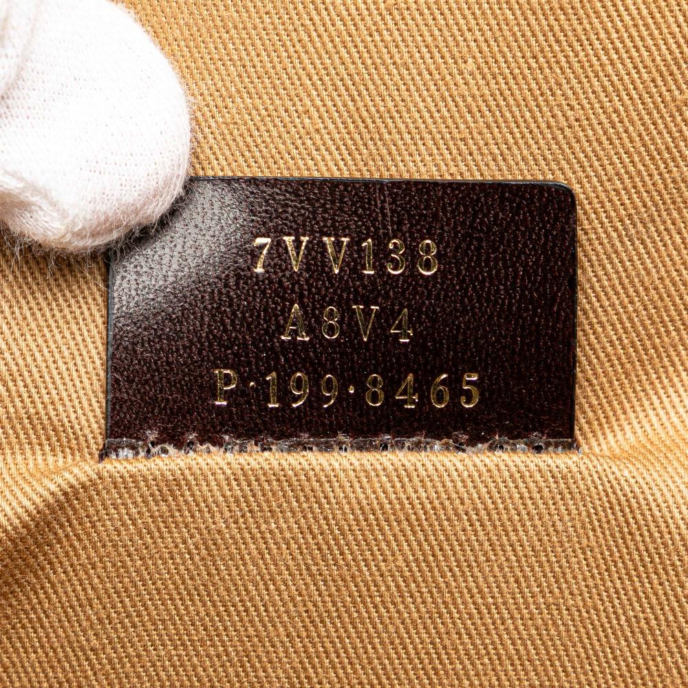 Fendi B Fendi Brown Coated Canvas Fabric Zucca Karligraphy Travel Bag Italy