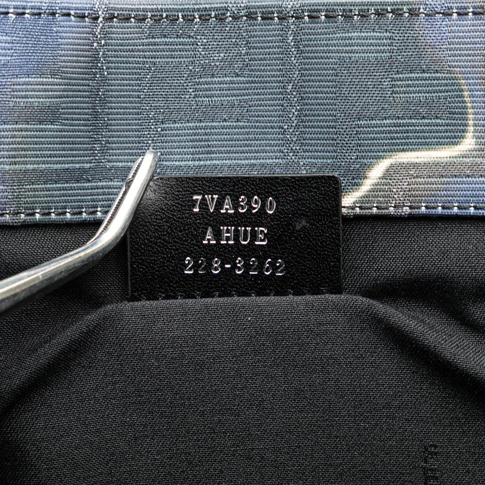 Fendi B Fendi Blue Jacquard Fabric Large Zucca Tie Dye Sunset Shopper Tote Italy