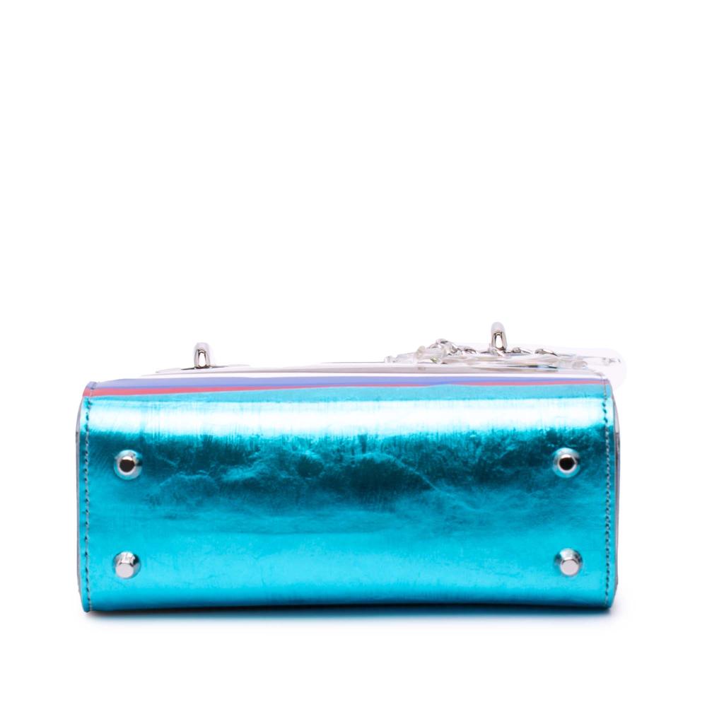 Christian Dior AB Dior White PVC Plastic Wang Guangle Medium Technical Fabric Lady Dior France