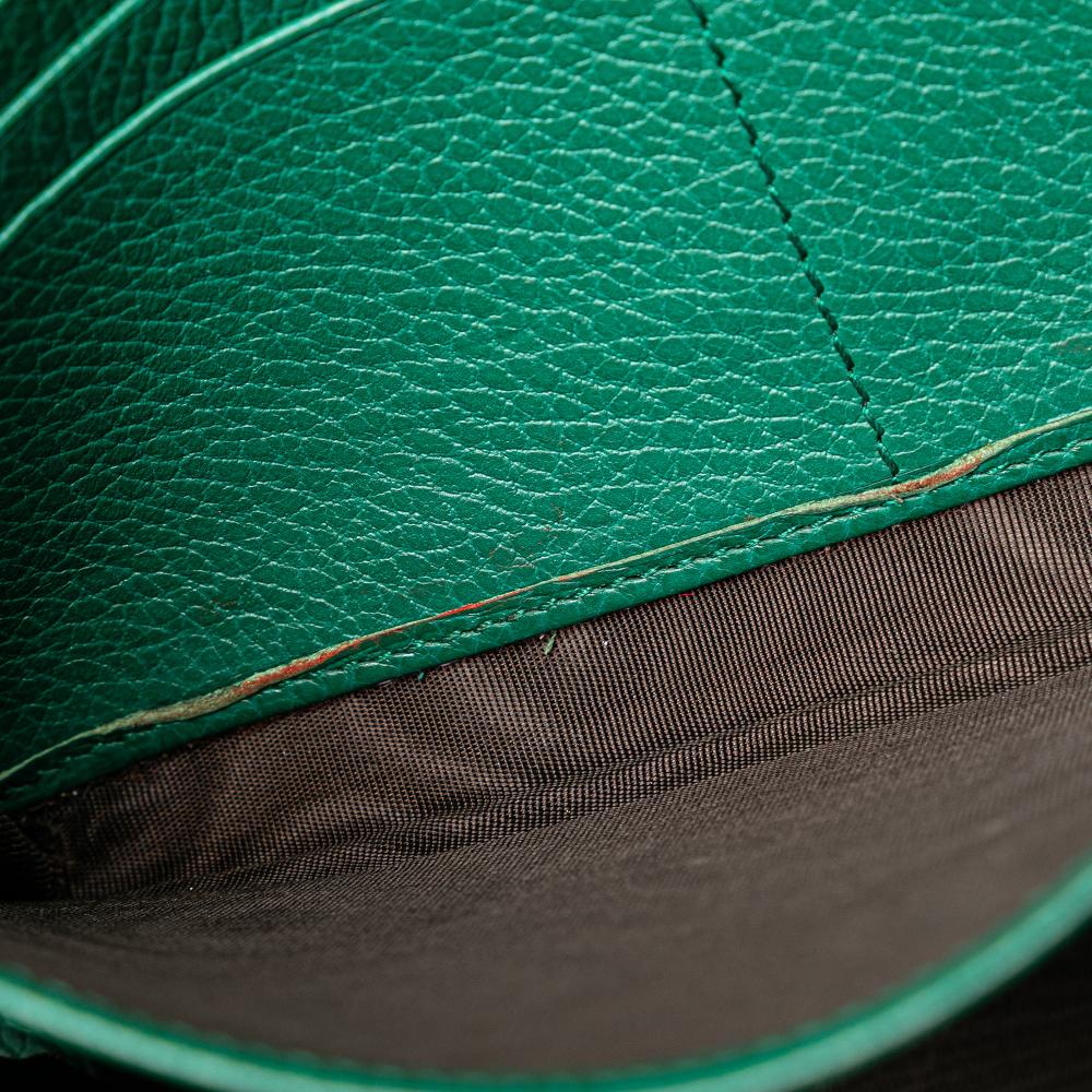 Gucci B Gucci Green Calf Leather Mini Dionysus Wallet on Chain Italy