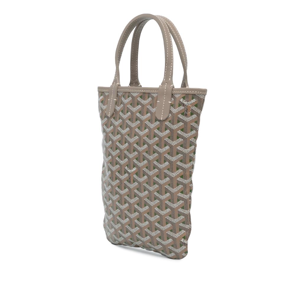 Goyard AB Goyard Gray Coated Canvas Fabric Goyardine Poitiers Claire Voie France