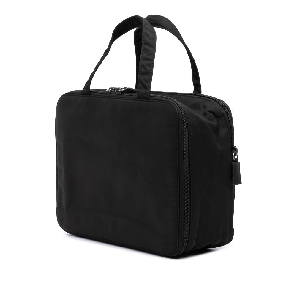 Prada B Prada Black Nylon Fabric Tessuto Handbag Italy