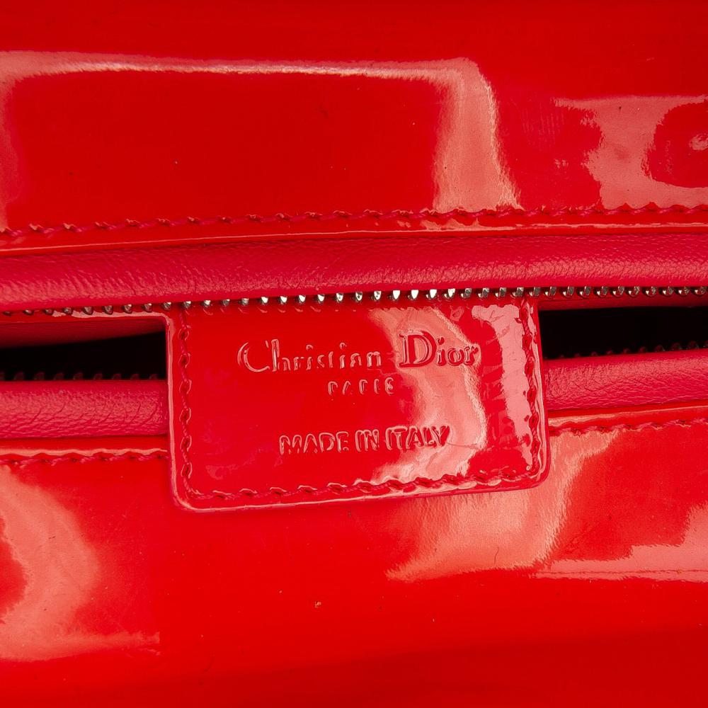 Christian Dior B Dior Brown Beige Lambskin Leather Leather Medium Lambskin Cannage Stitched Lady Dior Italy