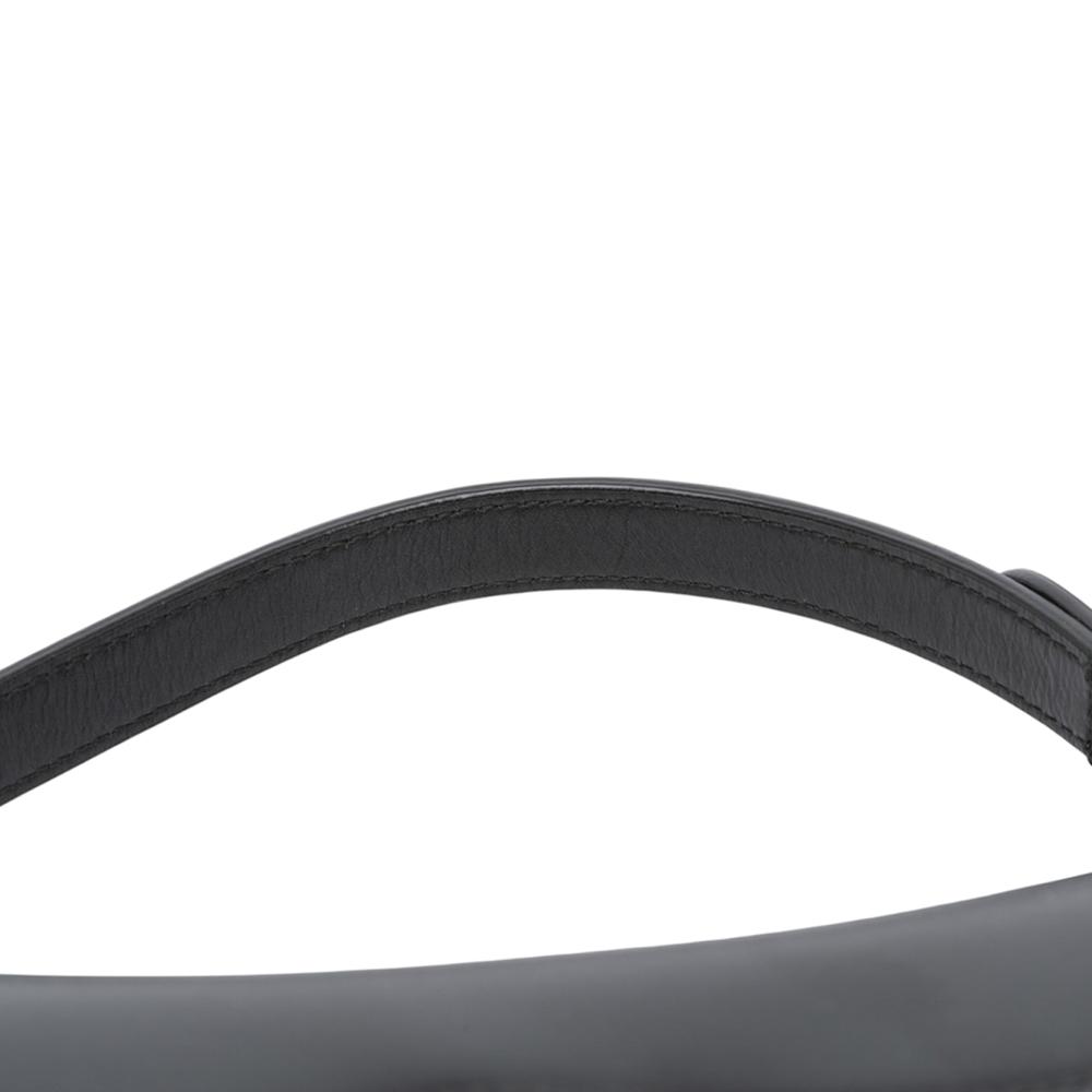 Christian Dior AB Dior Black Calf Leather Mini Smooth skin Saddle Bag Italy