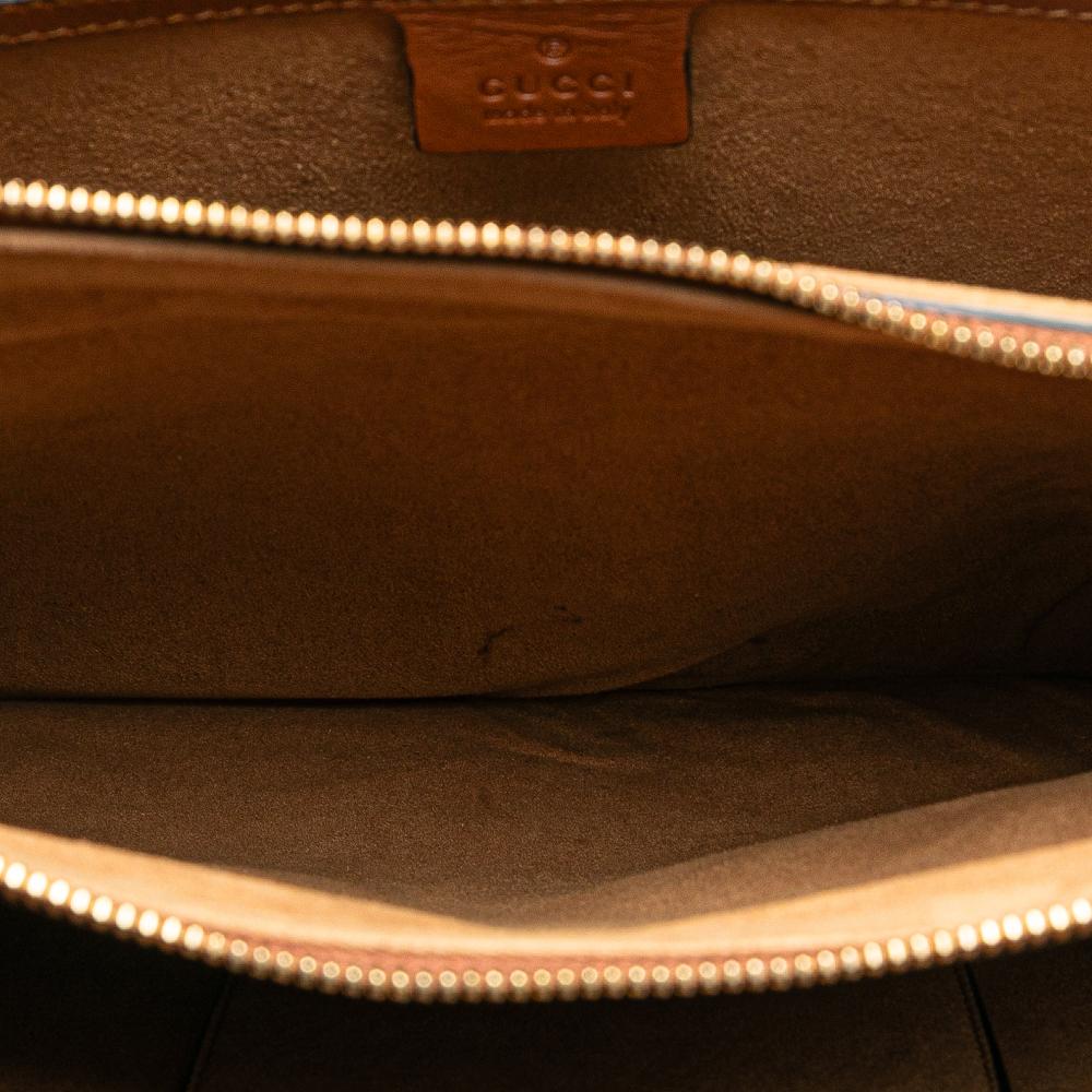 Gucci AB Gucci Black Calf Leather Large Linea A Satchel Italy