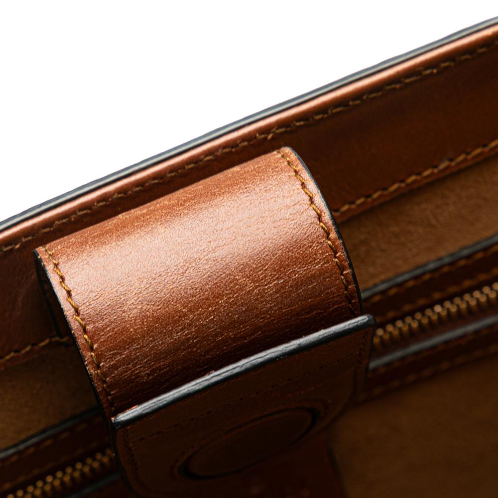 Gucci AB Gucci Black Calf Leather Large Linea A Satchel Italy