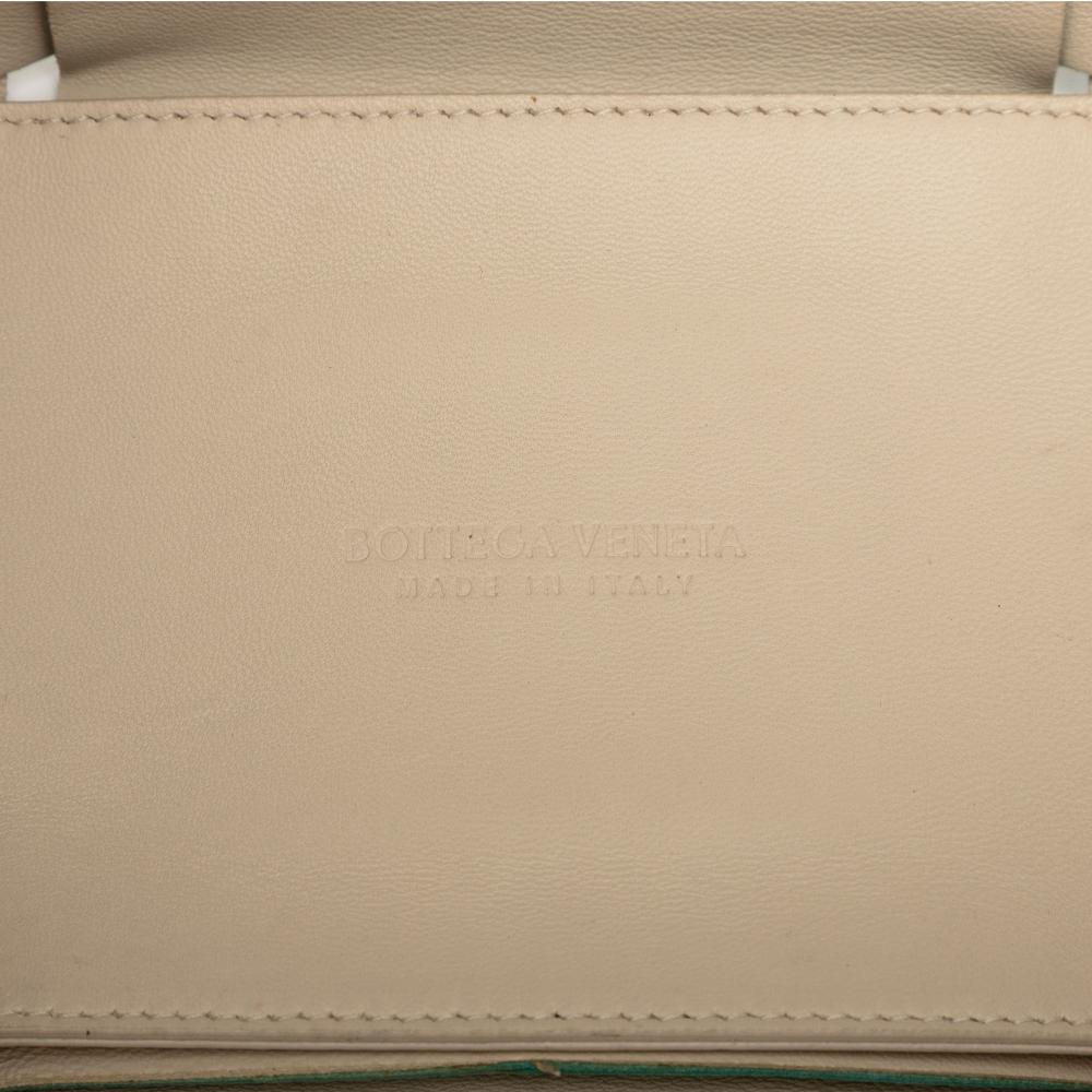 Bottega Veneta B Bottega Veneta Blue Turquoise Nappa Leather Leather Medium Nappa Maxi Intrecciato Arco Tote Italy