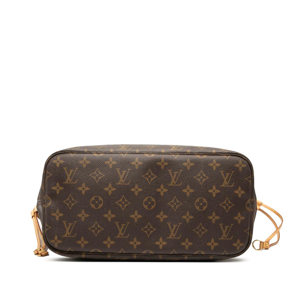 Louis Vuitton B Louis Vuitton Brown Monogram Canvas Fabric Monogram Neverfull MM France