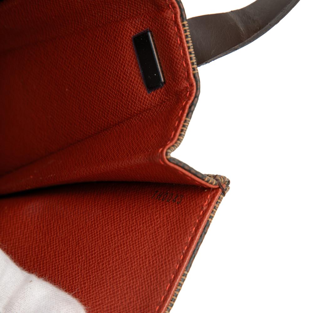 Louis Vuitton B Louis Vuitton Brown Damier Canvas Fabric Damier Ebene Tribeca Long France