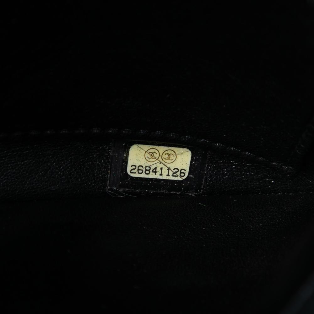 Chanel B Chanel Black Lambskin Leather Leather Small Lambskin Trendy CC Top Handle Bag Italy