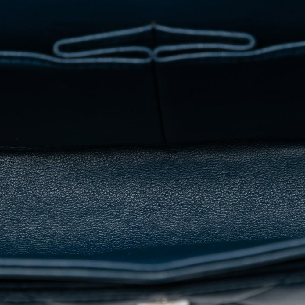 Chanel AB Chanel Blue Dark Blue Lambskin Leather Leather Small Classic Lambskin Double Flap France