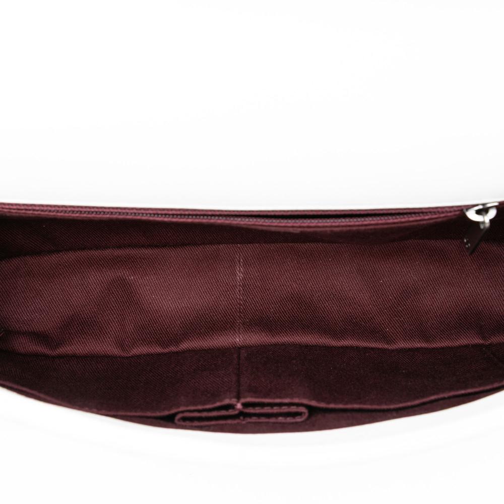 Chanel AB Chanel Gray Pomice Lambskin Leather Leather Medium Classic Tricolor Lambskin Single Flap Italy