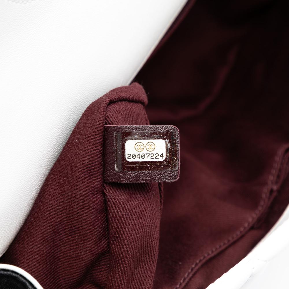 Chanel AB Chanel Gray Pomice Lambskin Leather Leather Medium Classic Tricolor Lambskin Single Flap Italy