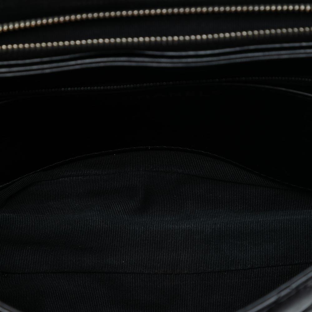 Chanel B Chanel Black Lambskin Leather Leather Medium Quilted Lambskin All Slide Long Single Flap Italy