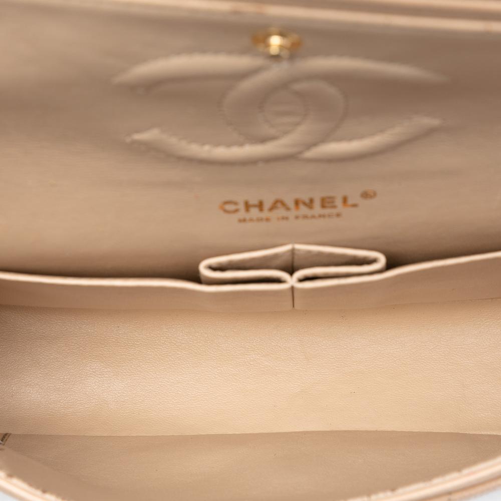 Chanel B Chanel Brown Beige Caviar Leather Leather Medium Classic Caviar Double Flap France