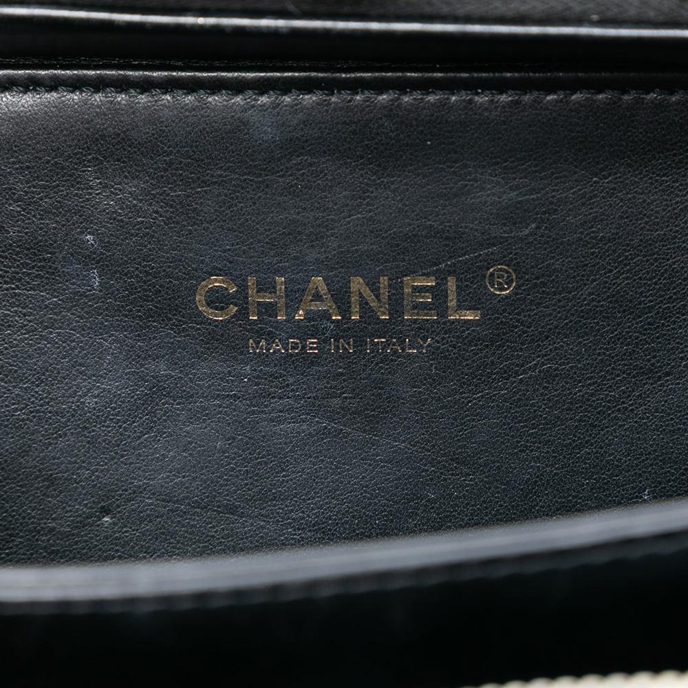 Chanel AB Chanel Black Caviar Leather Leather Mini Caviar CC Filigree Vanity Case Italy
