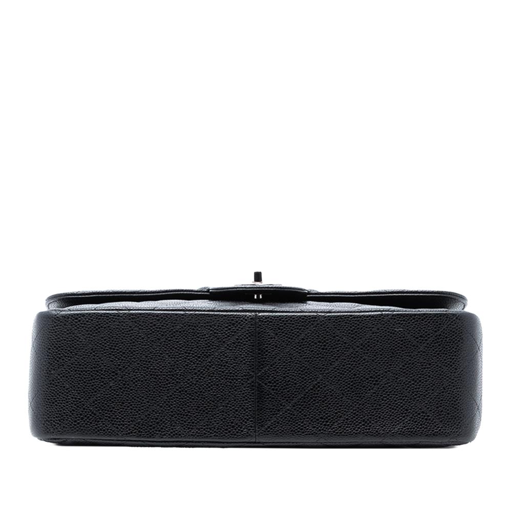 Chanel AB Chanel Black Caviar Leather Leather Jumbo Classic Caviar Double Flap Italy