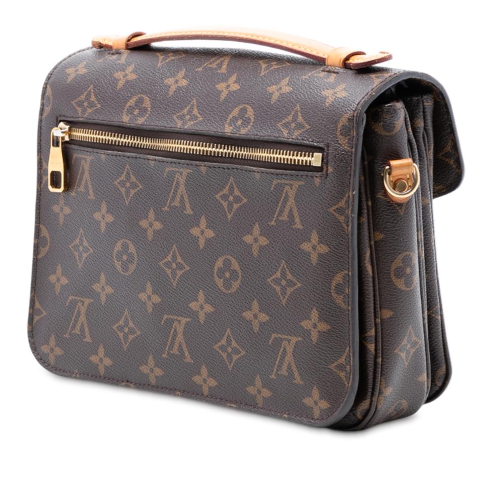 Louis Vuitton B Louis Vuitton Brown Monogram Canvas Fabric Monogram Pochette Metis Spain
