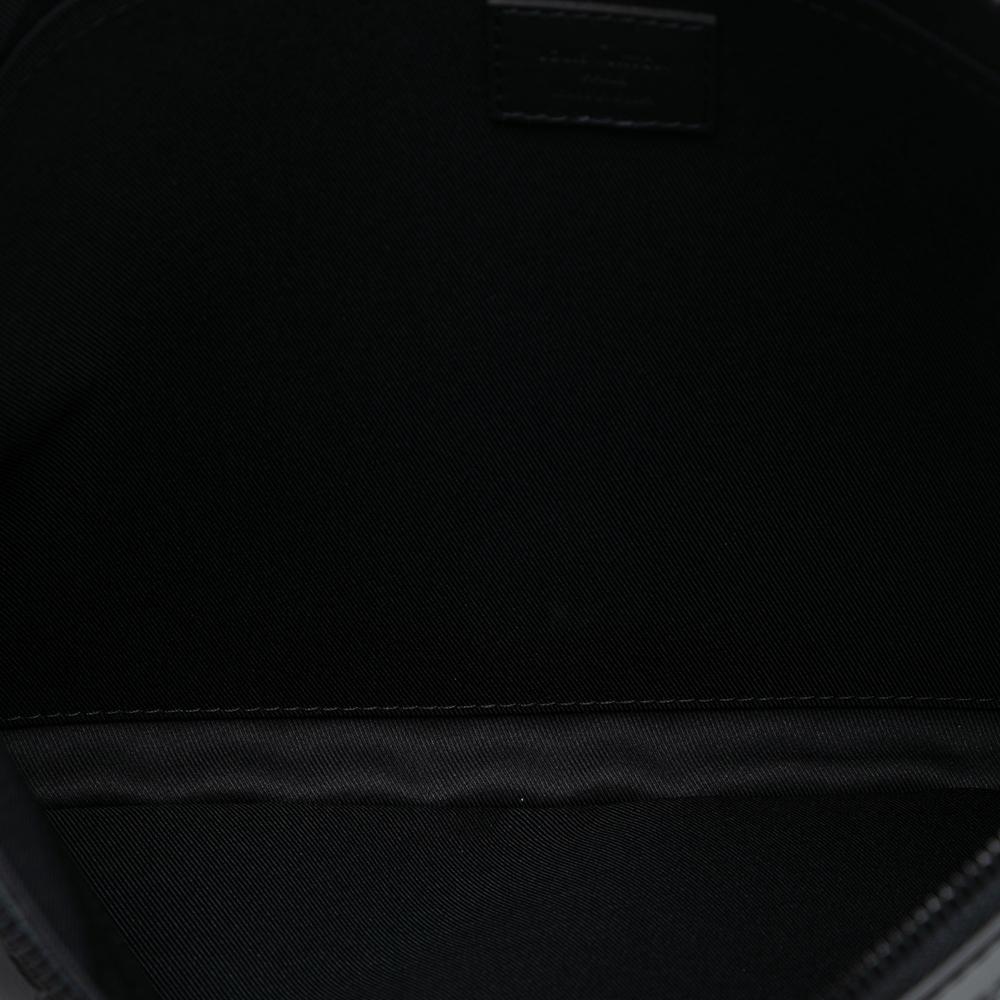 Louis Vuitton AB Louis Vuitton Black Calf Leather Monogram Shadow Discovery Pochette Spain