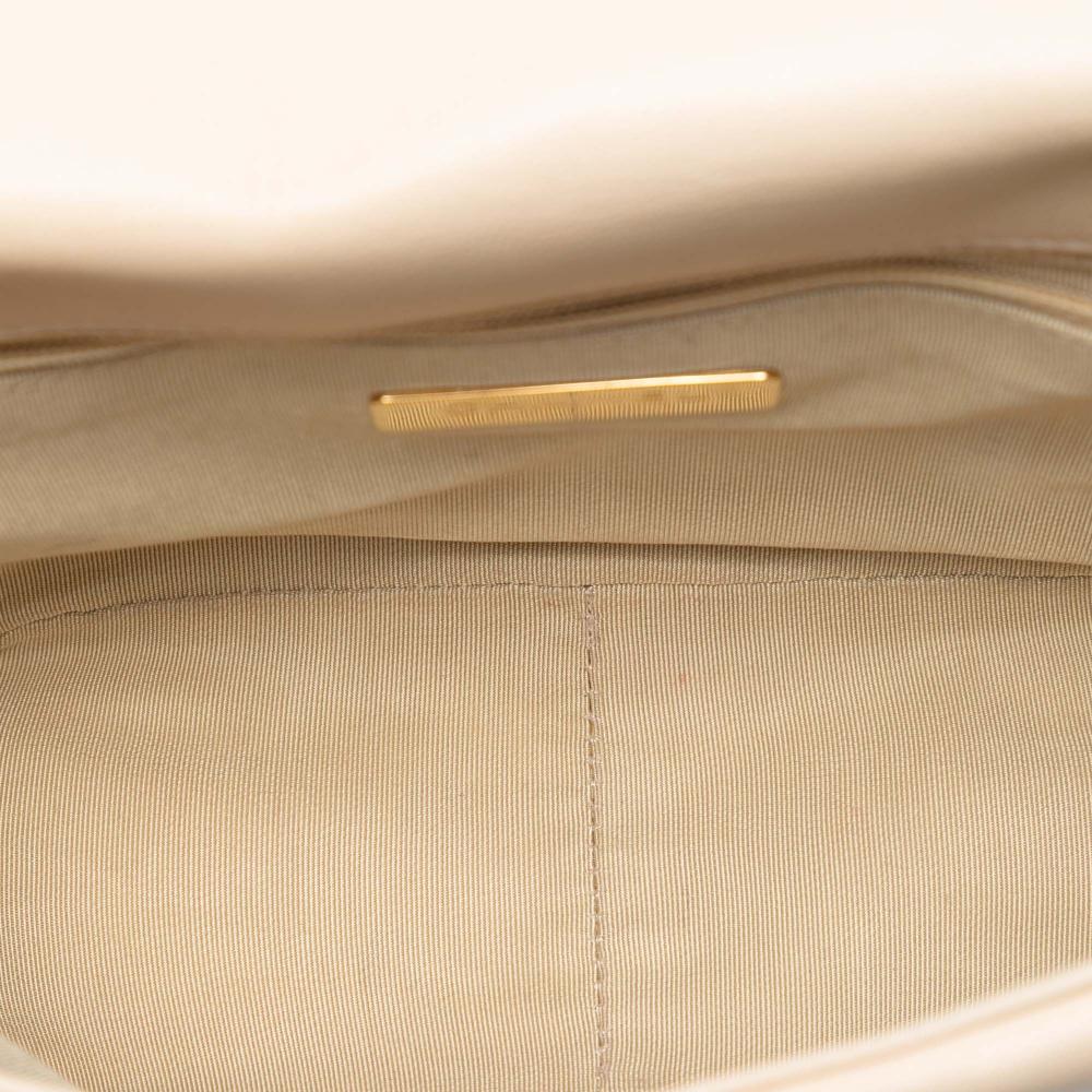 Chanel AB Chanel Brown Beige Lambskin Leather Leather Medium Lambskin 19 Flap Italy