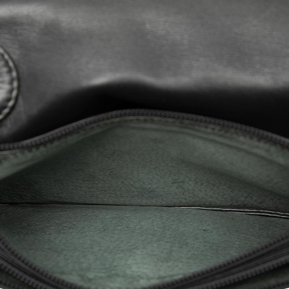 Loewe B LOEWE Black Calf Leather Anagram Clutch Spain