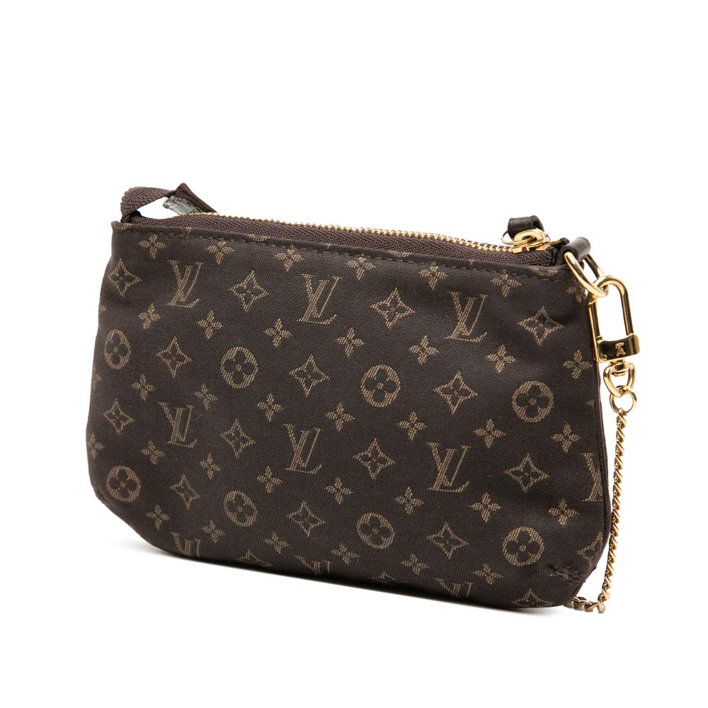 Louis Vuitton B Louis Vuitton Brown Dark Brown Canvas Fabric Monogram Idylle Mini Pochette Accessoires France
