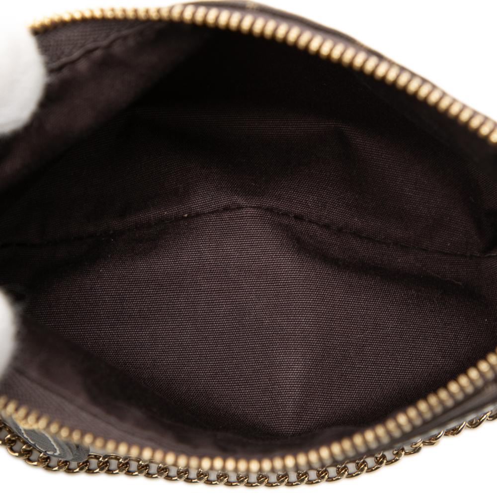 Louis Vuitton B Louis Vuitton Brown Dark Brown Canvas Fabric Monogram Idylle Mini Pochette Accessoires France