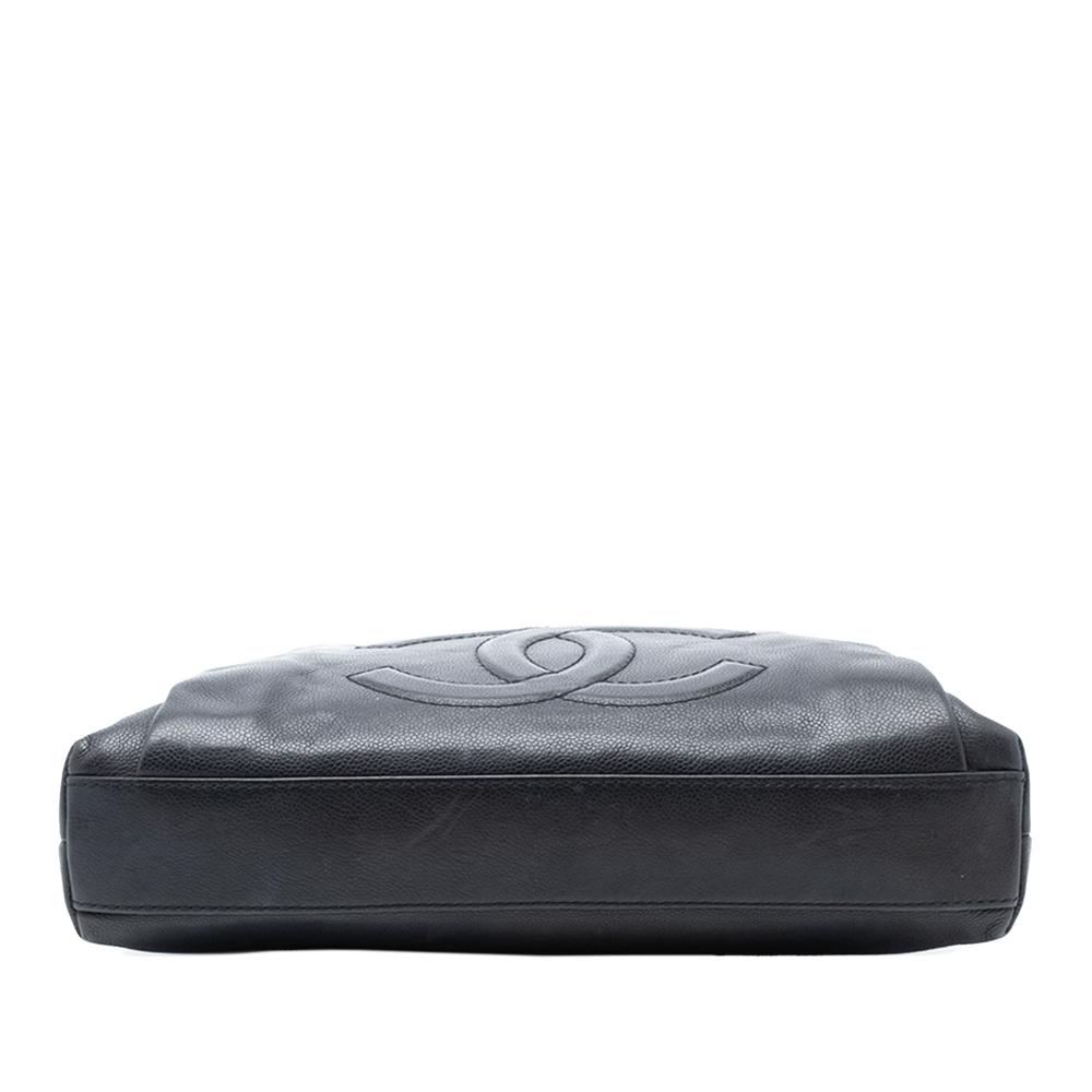 Chanel AB Chanel Black Caviar Leather Leather CC Caviar Tuck Tote France