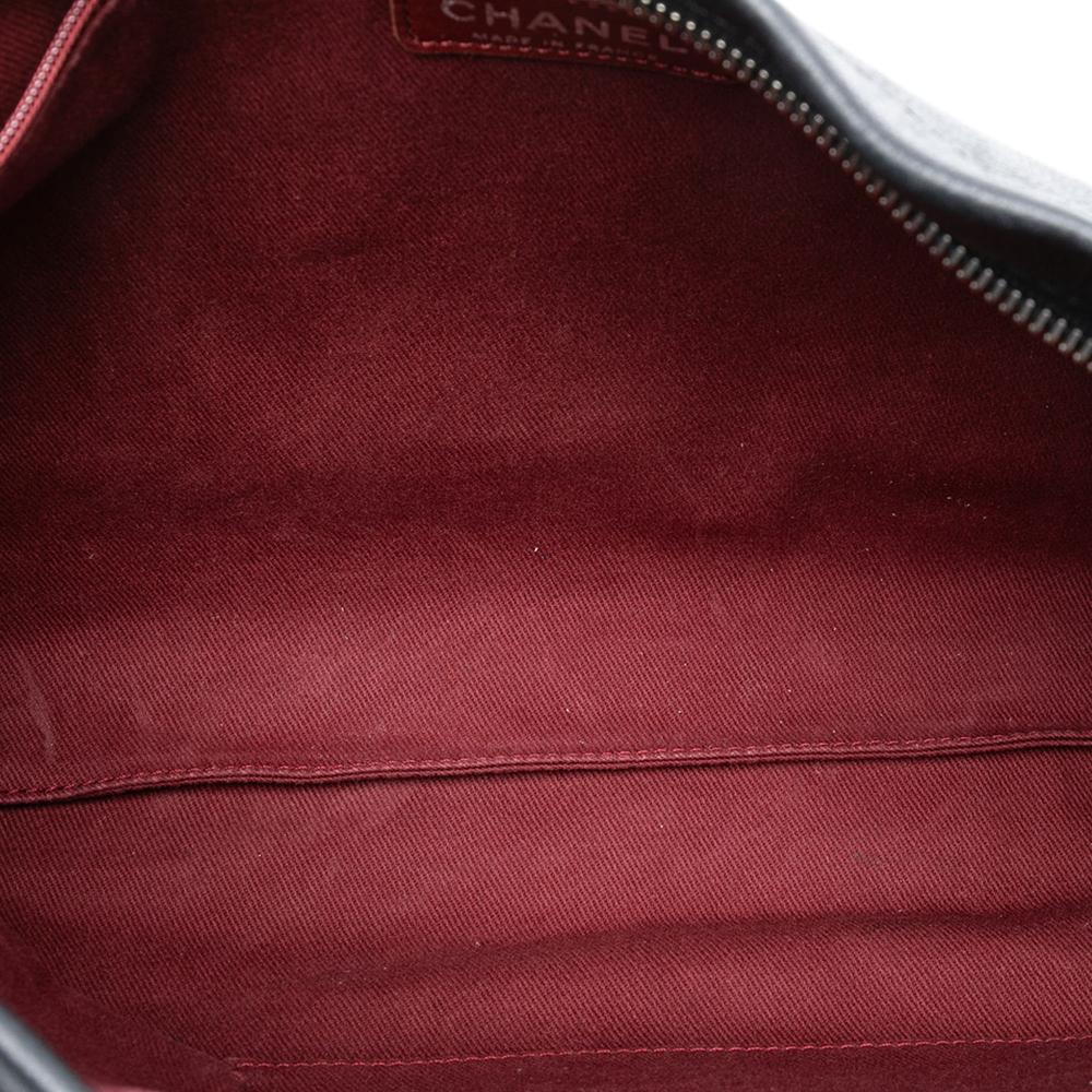 Chanel AB Chanel Black Caviar Leather Leather CC Caviar Tuck Tote France