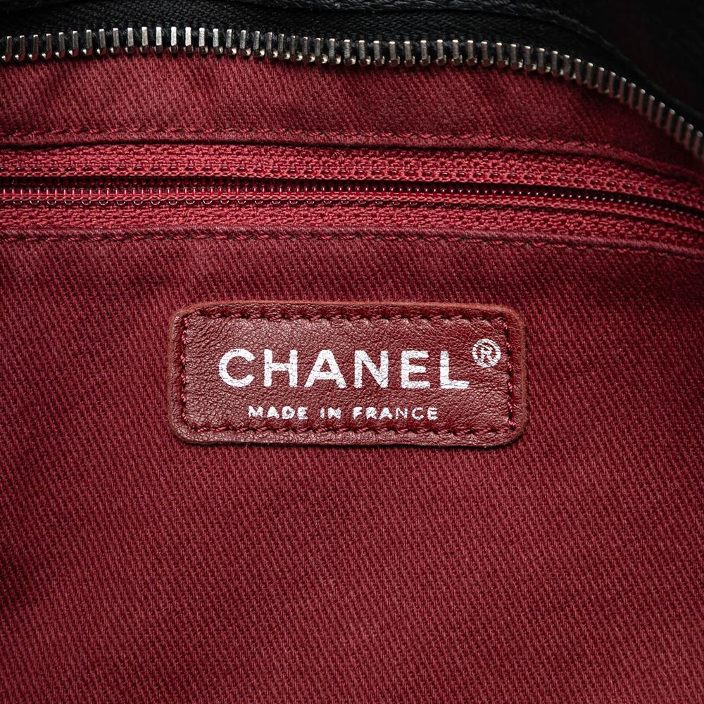 Chanel AB Chanel Black Caviar Leather Leather CC Caviar Tuck Tote France