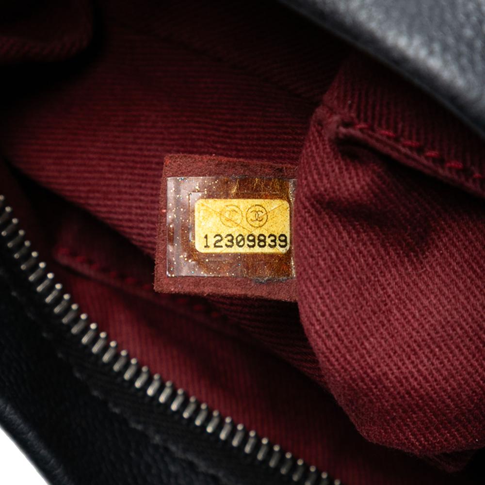 Chanel AB Chanel Black Caviar Leather Leather CC Caviar Tuck Tote France