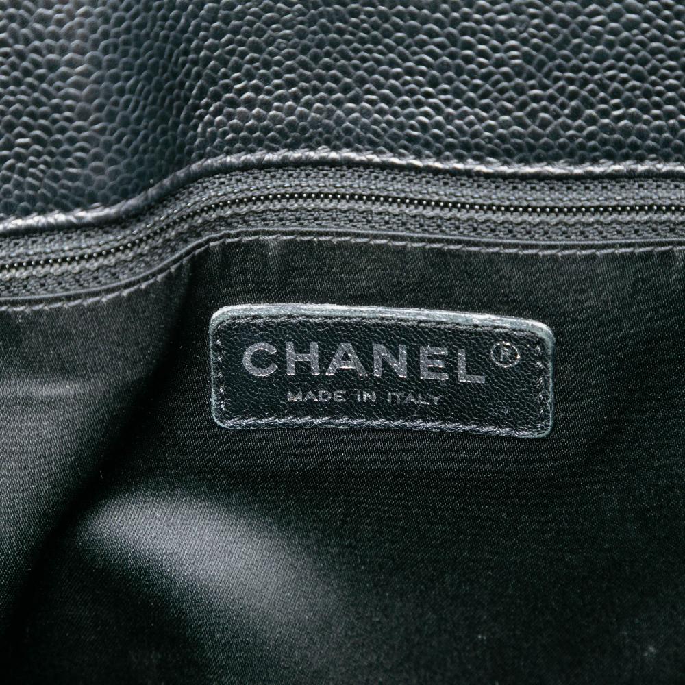Chanel B Chanel Black Caviar Leather Leather Caviar Grand Shopping Tote Italy