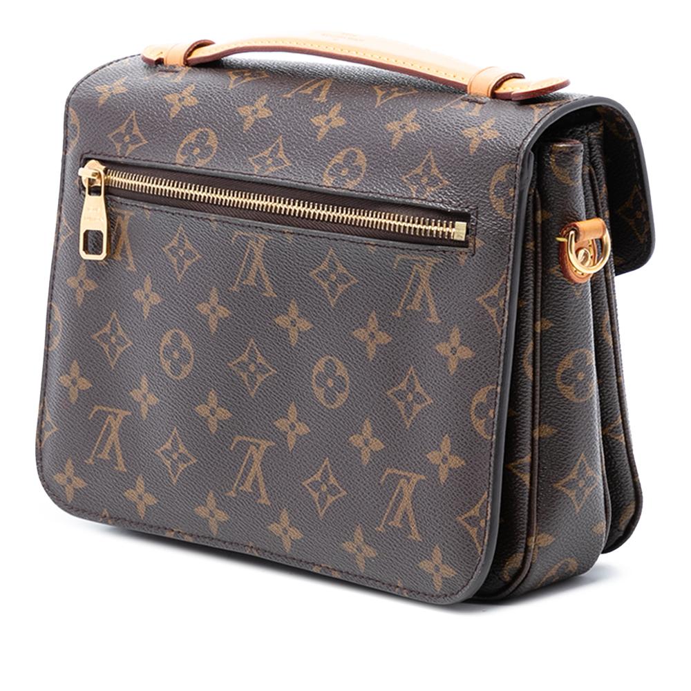 Louis Vuitton B Louis Vuitton Brown Monogram Canvas Fabric Monogram Pochette Metis France