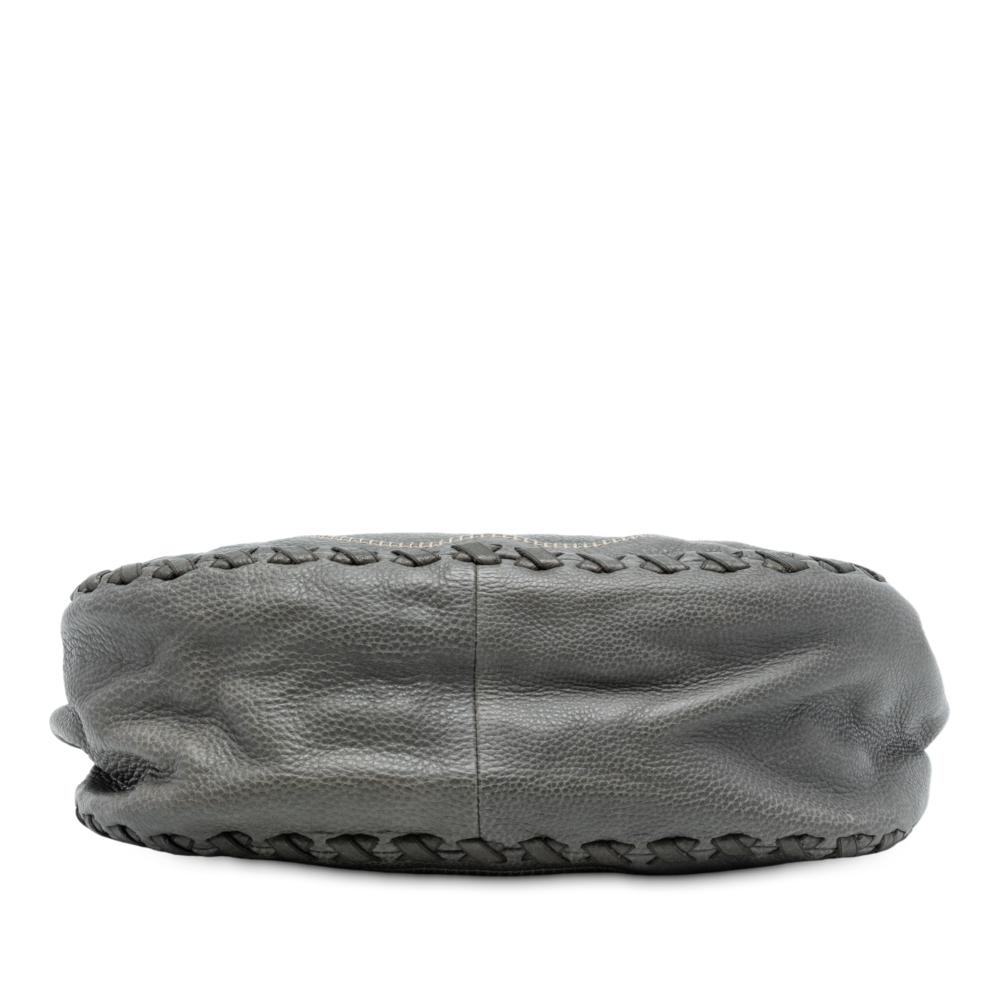 Gucci B Gucci Gray Calf Leather Charlotte Tote Italy