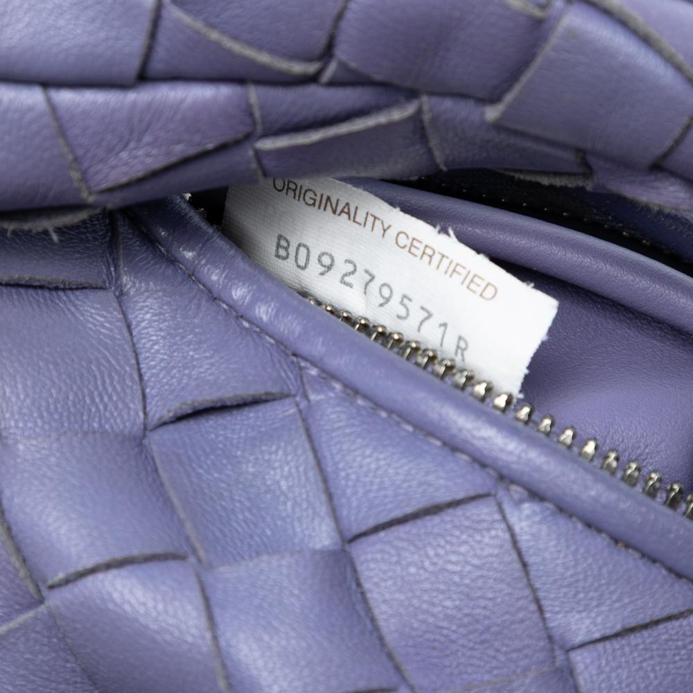 Bottega Veneta B Bottega Veneta Purple Lavender Nappa Leather Leather Mini Nappa Intrecciato Jodie Italy