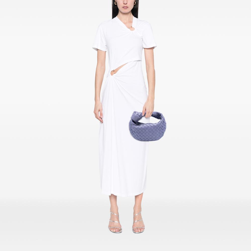 Bottega Veneta B Bottega Veneta Purple Lavender Nappa Leather Leather Mini Nappa Intrecciato Jodie Italy