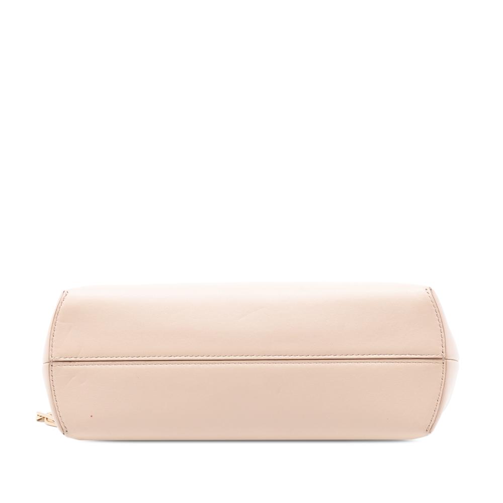 Fendi AB Fendi Brown Light Beige Nappa Leather Leather Small Nappa Fendi First Crossbody Italy