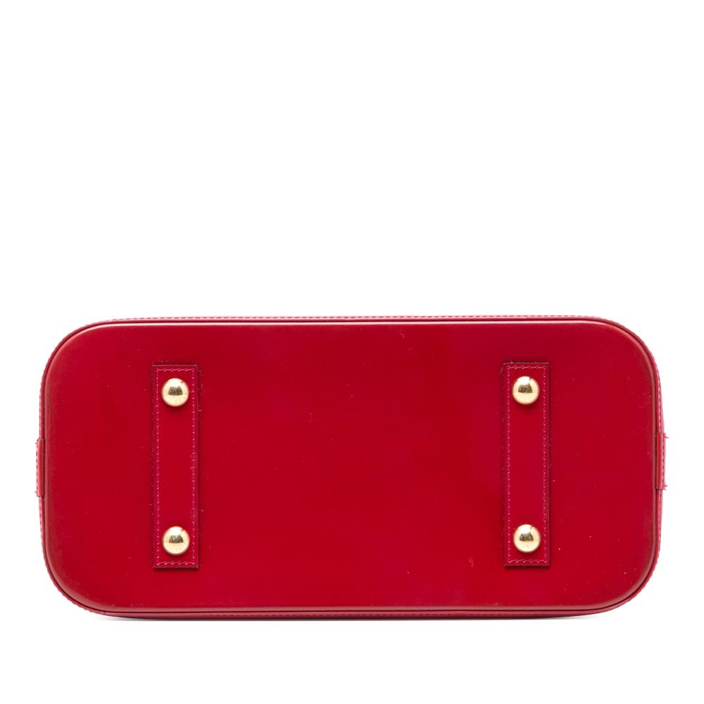 Louis Vuitton B Louis Vuitton Red Vernis Leather Leather Monogram Vernis Alma PM France