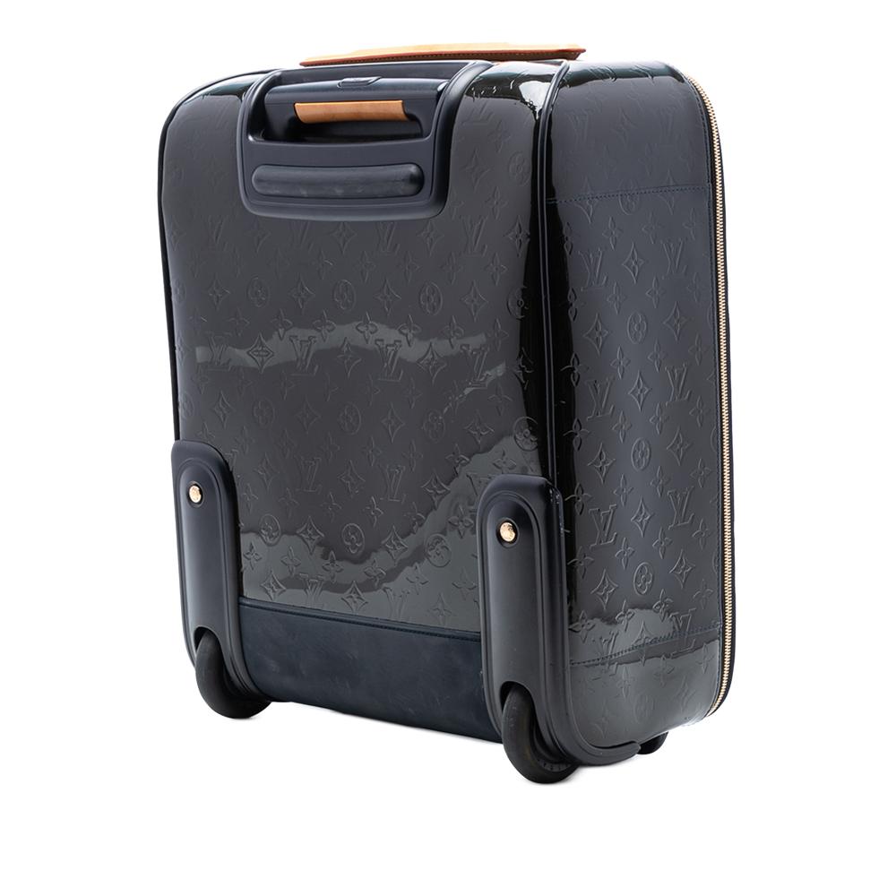 Louis Vuitton B Louis Vuitton Blue Navy Vernis Leather Leather Monogram Vernis Pegase 45 France