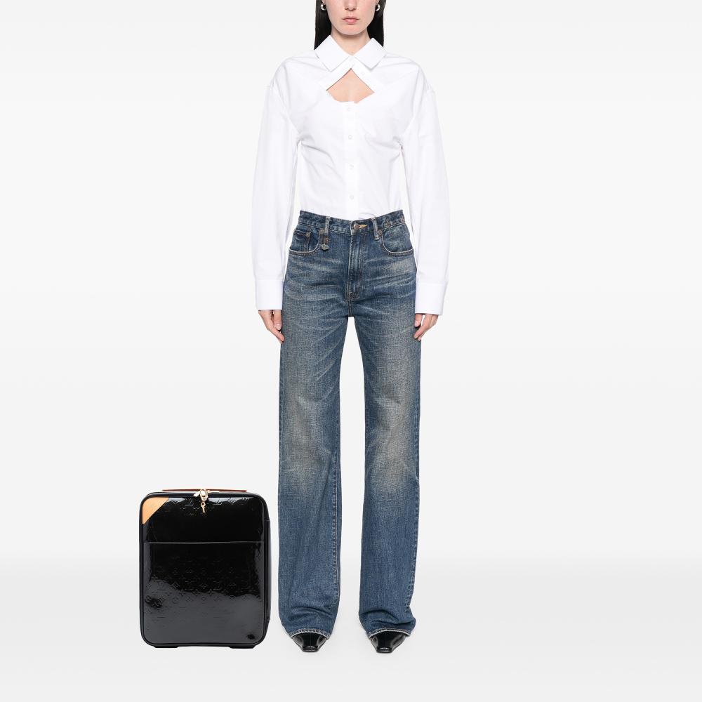 Louis Vuitton B Louis Vuitton Blue Navy Vernis Leather Leather Monogram Vernis Pegase 45 France