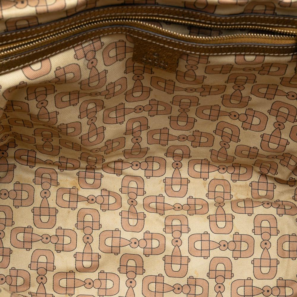 Gucci B Gucci Brown Beige Canvas Fabric GG Jolicoeur Tote Italy