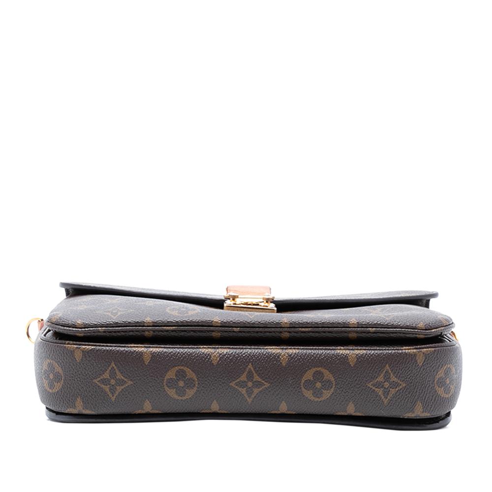 Louis Vuitton B Louis Vuitton Brown Monogram Canvas Fabric Monogram Pochette Metis France