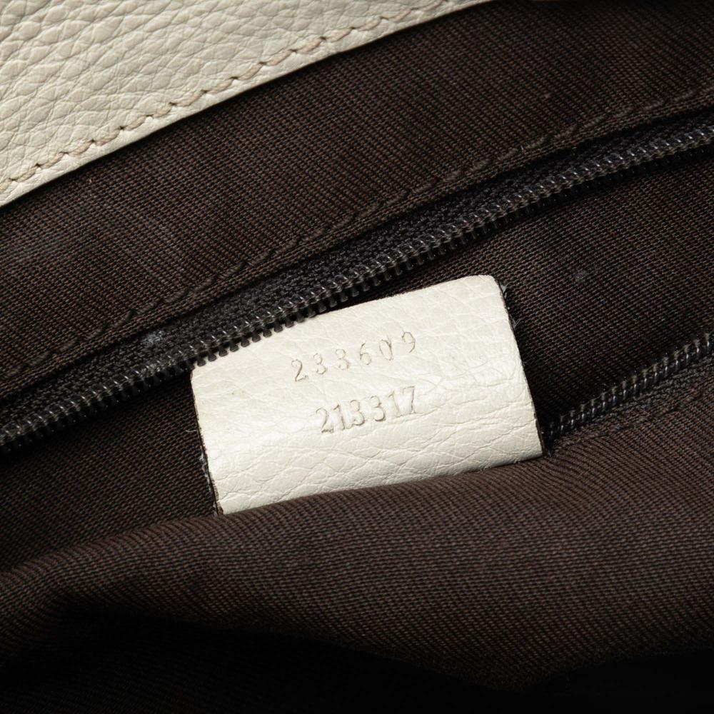 Gucci B Gucci Brown Beige with White Canvas Fabric GG Web New Ladies Tote Italy