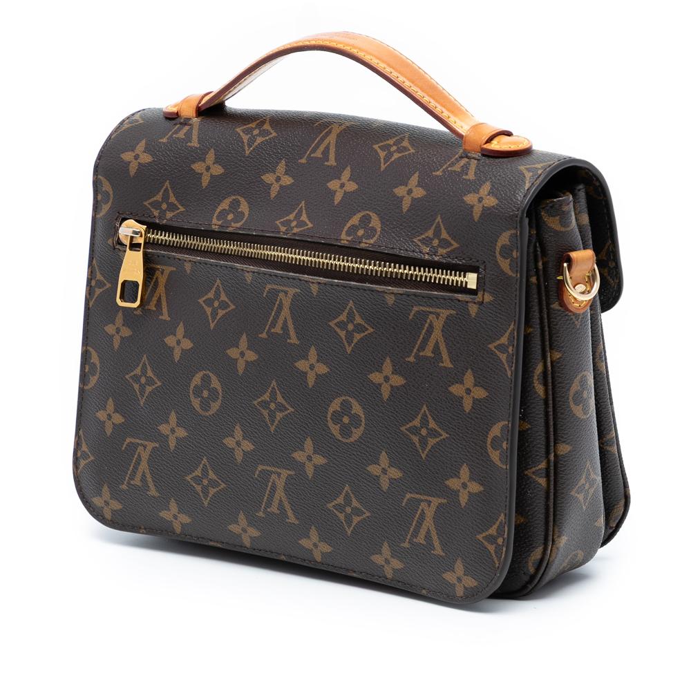 Louis Vuitton B Louis Vuitton Brown Monogram Canvas Fabric Monogram Pochette Metis France
