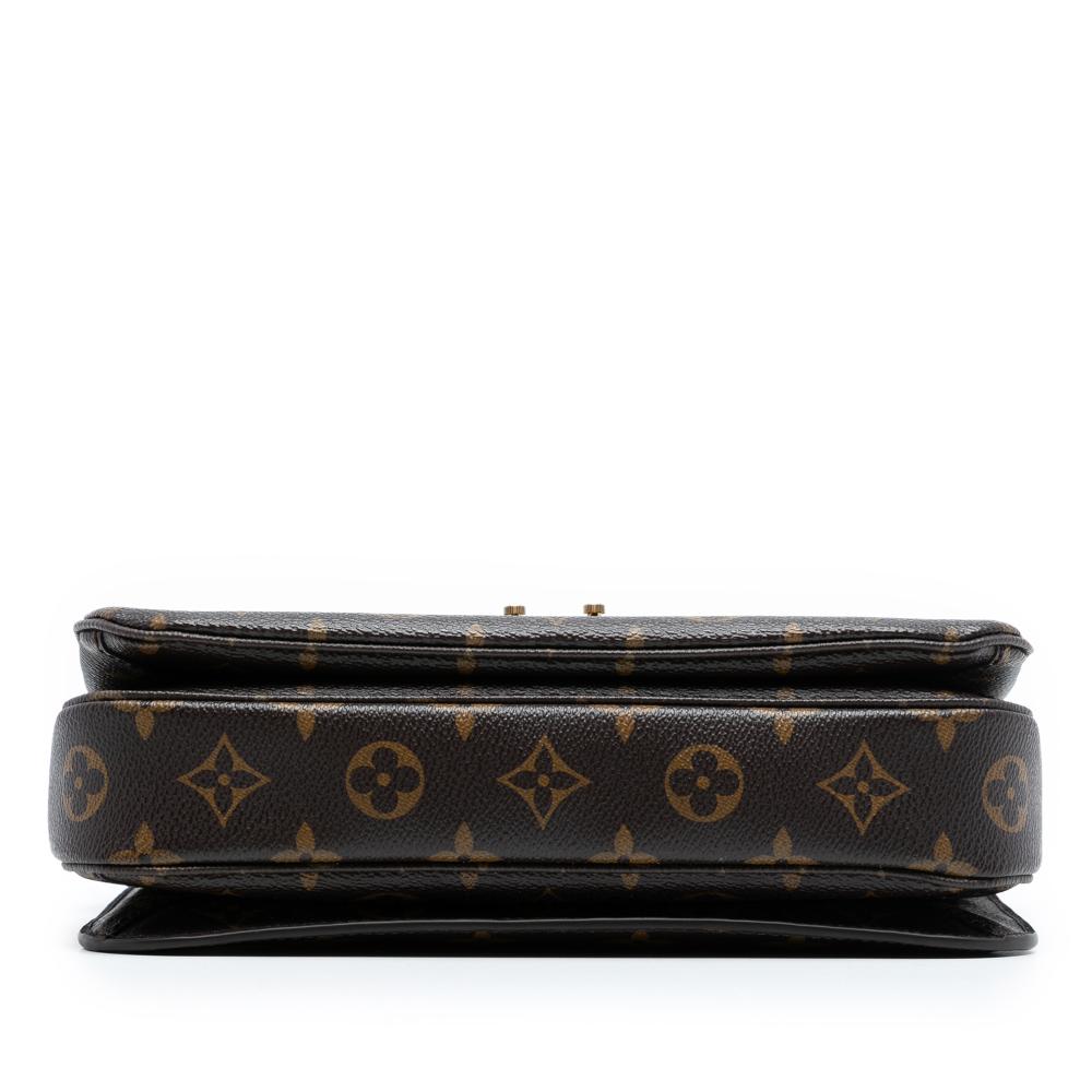 Louis Vuitton B Louis Vuitton Brown Monogram Canvas Fabric Monogram Pochette Metis France