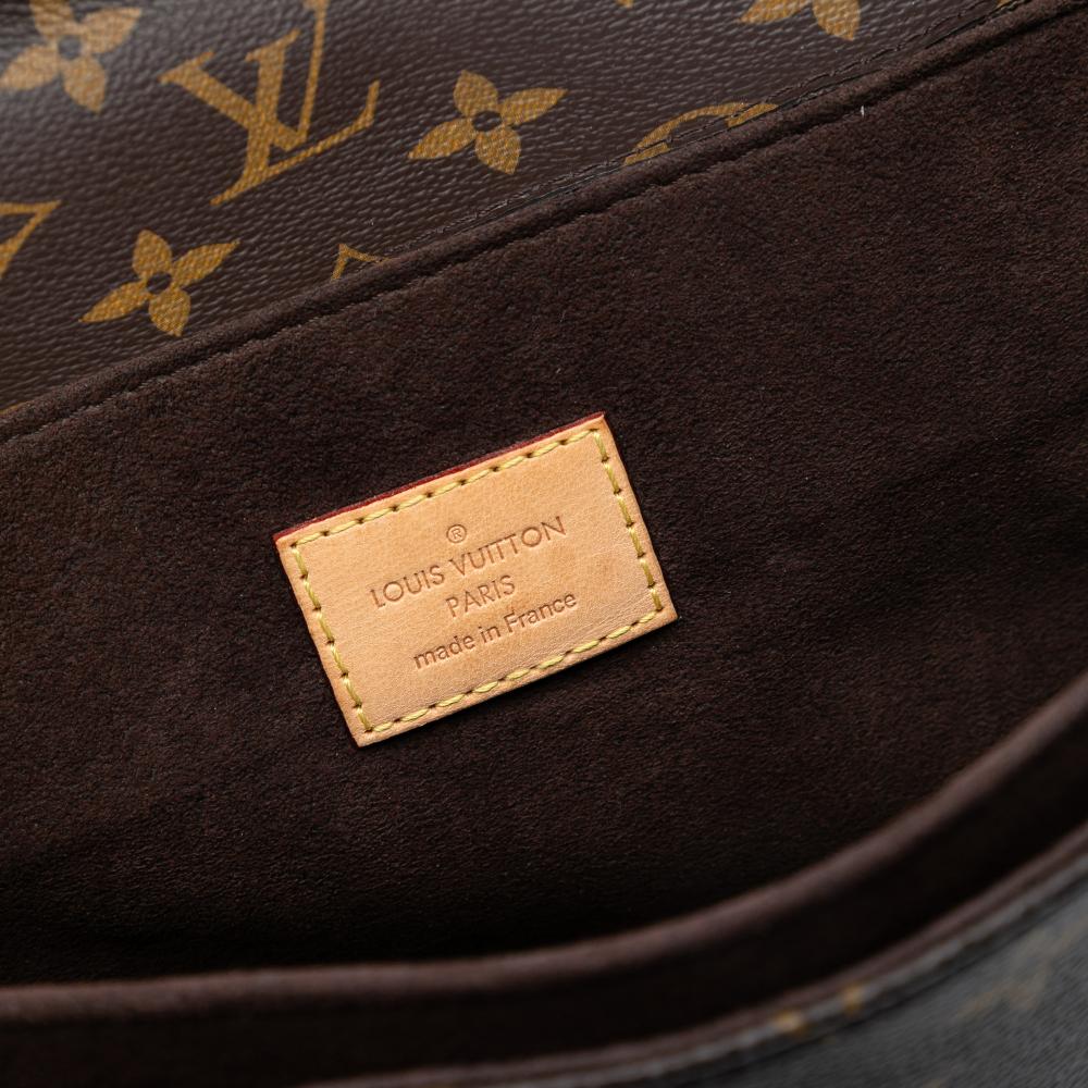 Louis Vuitton B Louis Vuitton Brown Monogram Canvas Fabric Monogram Pochette Metis France