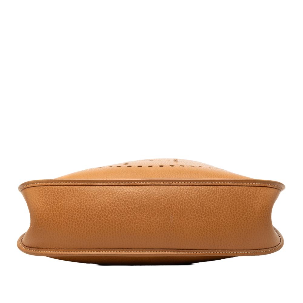 Hermès B Hermès Brown Calf Leather Ardennes Evelyne I GM France