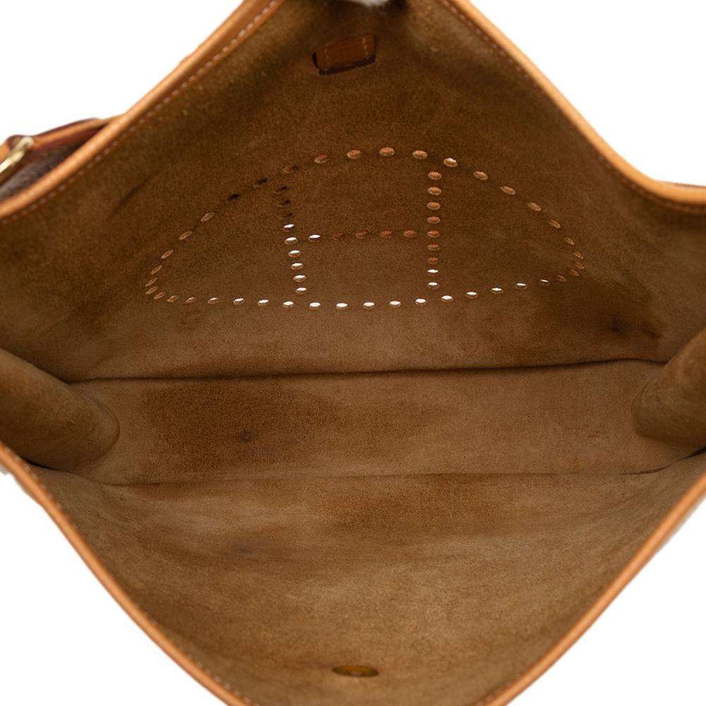 Hermès B Hermès Brown Calf Leather Ardennes Evelyne I GM France